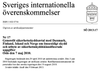 Sveriges internationella överenskommelser.
